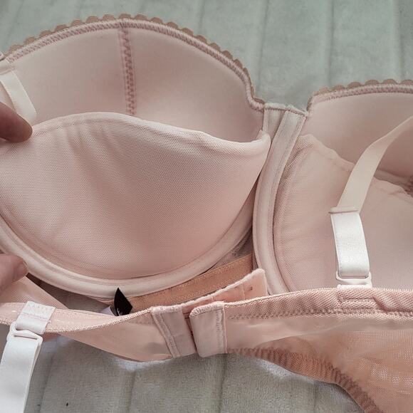 Adore Me Pink Vincenza Push Up Bra - 34DDD - NEW - Picture 3 of 4